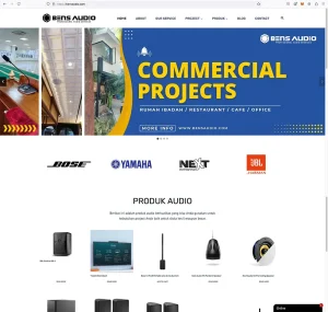 Bensaudio - professional audio service bose jbl yamaha next audio cakra sahita